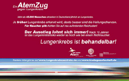 Ein AtemZug gegen Lungenkrebs – Deutschlandweite Awarenesskampagne zur Vermeidung und Früherkennung von Lungenkrebs